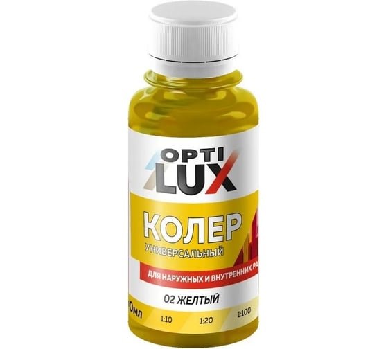 Изображение товара Колеровочная паста ОПТИЛЮКС 02 желтый 100мл 7864165
