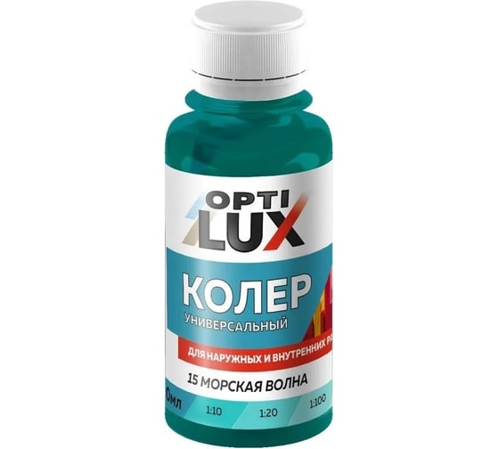 Изображение товара Колеровочная паста ОПТИЛЮКС 15 морская волна 100мл 04476