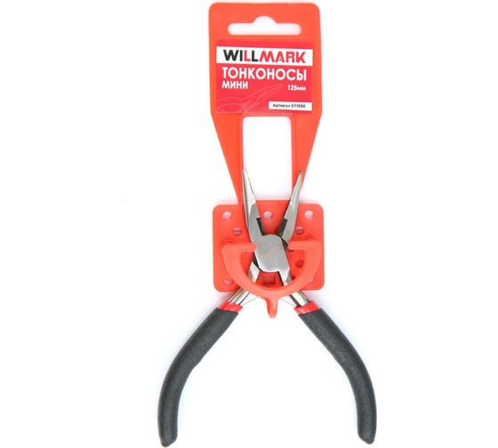 Изображение товара Тонконосы мини Willmark 125мм, инструментальная сталь 51155K 51155К