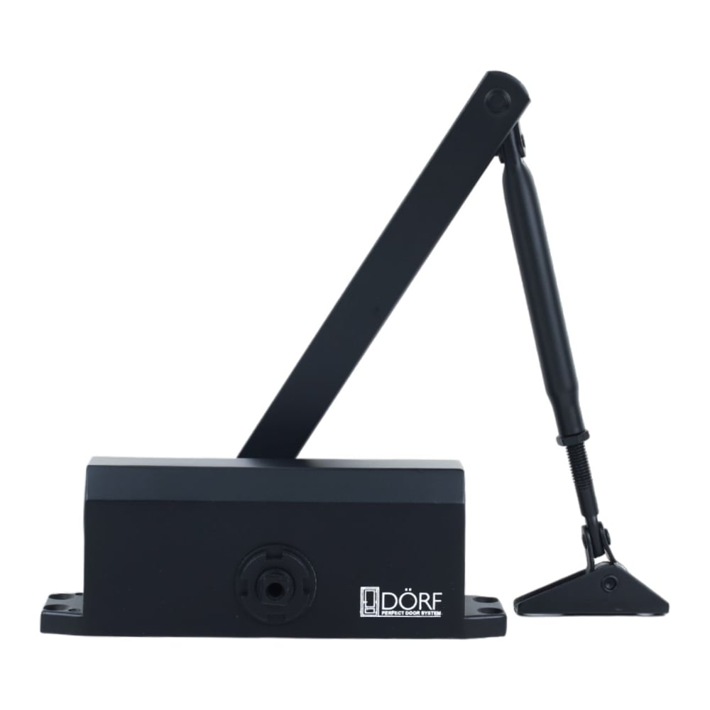 Изображение товара Дверной доводчик DORF l-8226 160 кг гидравлический черный верхний монтаж