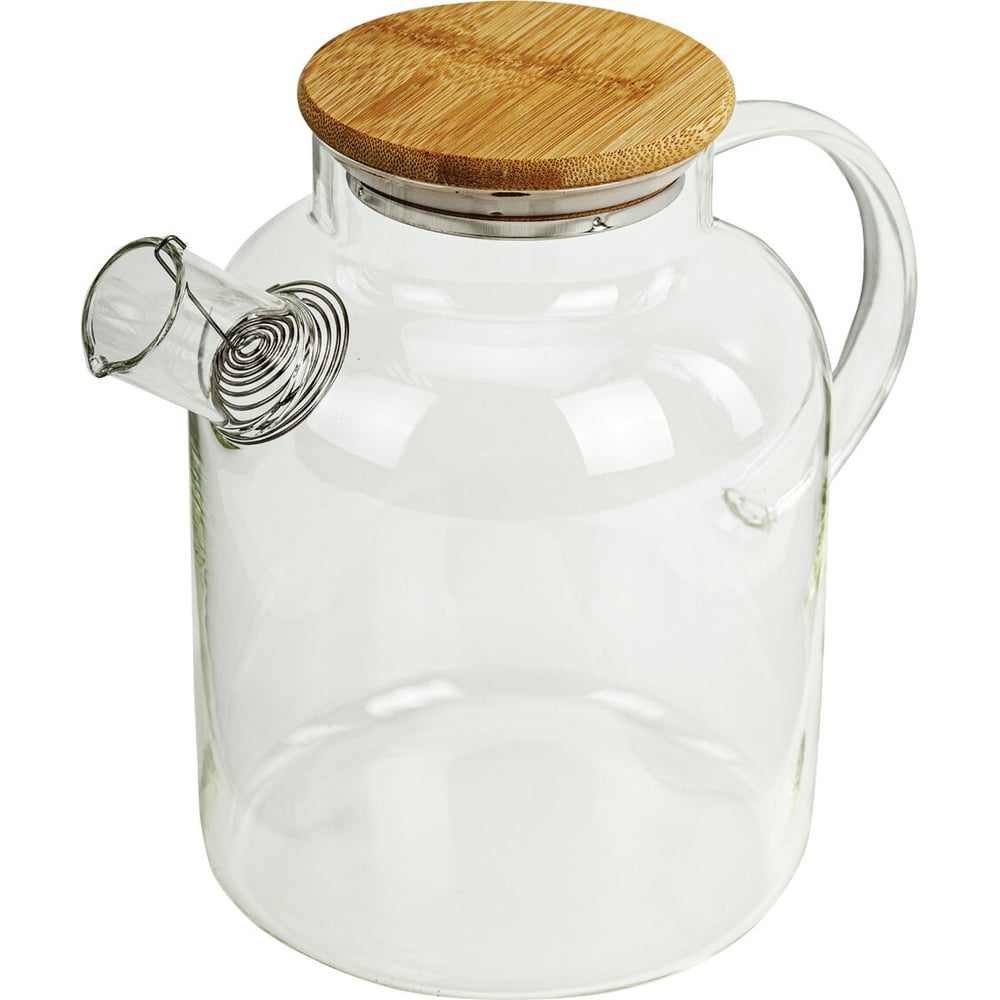 Изображение товара Заварочный чайник DASWERK 1500 мл жаропрочное стекло спиральное сито