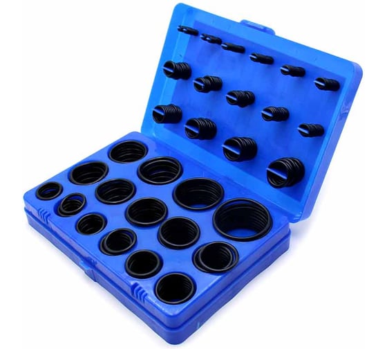 Изображение товара Набор колец резиновых уплотнительных HIMPT o-ring nbr70 метр. (№5в) 363шт 00-00001036