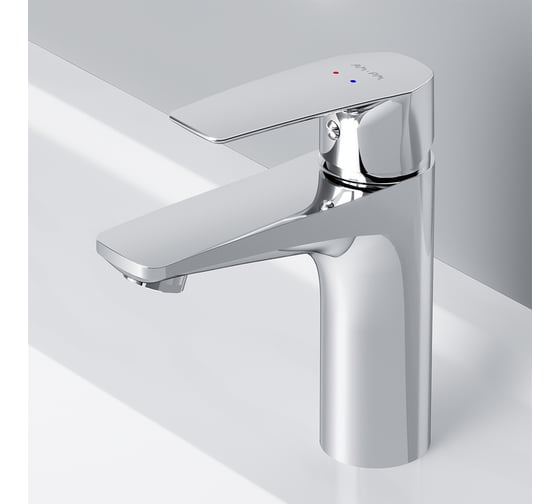 Изображение товара Смеситель для умывальника AM.PM Gem, излив 99 мм с д/к, хром,F90A82100