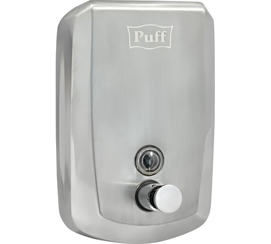 Изображение товара Дозатор для жидкого мыла Puff из нержавеющей стали 8715, хром, 1000 мл, с ключом 1402.139