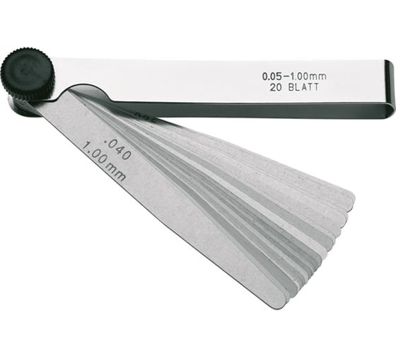 Изображение товара Набор щупов из стали BTI 0,05-1,00 мм 20 шт L=100 мм 31 500 20