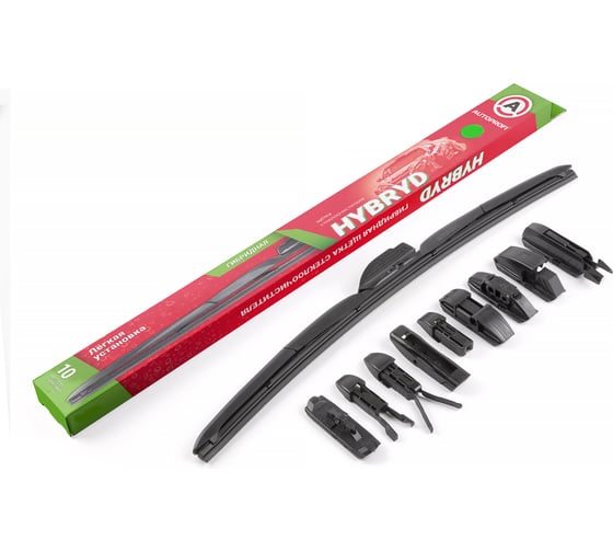 Изображение товара Щетка стеклоочистителя AUTOPROFI гибридная, 10 адаптеров, размер 12, 300 мм HYB-12