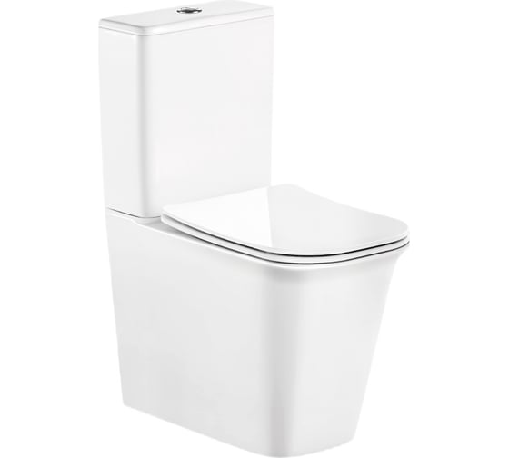 Изображение товара Напольный унитаз-компакт Cerutti SPA arno ct безободковый, сиденье с микролифтом 7838