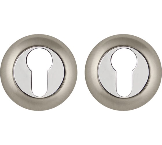 Изображение товара Накладка под цилиндр PUNTO ET TL SN/CP-3 матовый никель/хром 33137