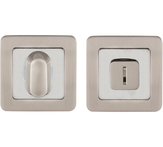 Изображение товара Поворотная ручка PUNTO BK6 QR SN/CP-3 матовый никель/хром 34709