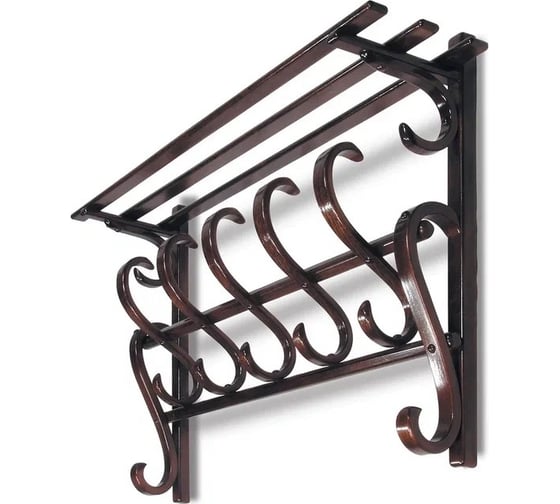 Изображение товара Настенная вешалка Мебелик В 7Н темно-коричневый 925 1932