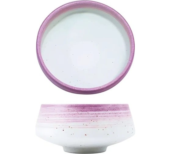 Изображение товара Набор салатников Homium Melody, 2 шт., D18 см, керамический, цвет лиловый set2E630B0201