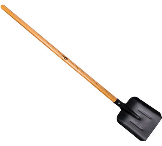 Изображение товара Совковая лопата On РЕЛЬСОВАЯ СТАЛЬ, ПО 235x345хмм, с ребрами жесткости, деревянный черенок с покрытием, высший сорт 24-02-028