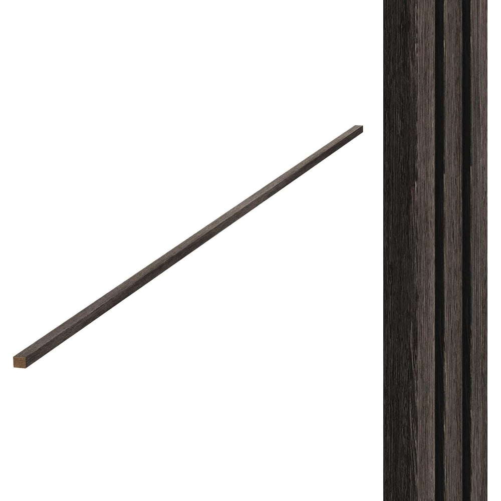 Изображение товара Торцевые планки Wood App дуб шале темный 2780x27x22 мм