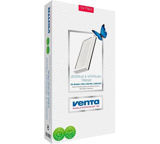 Изображение товара Фильтр 2 в 1 - el с угольным фильтром для LP60\LPH60\AP902\AH902 (0.1 мкм) Venta 2221100