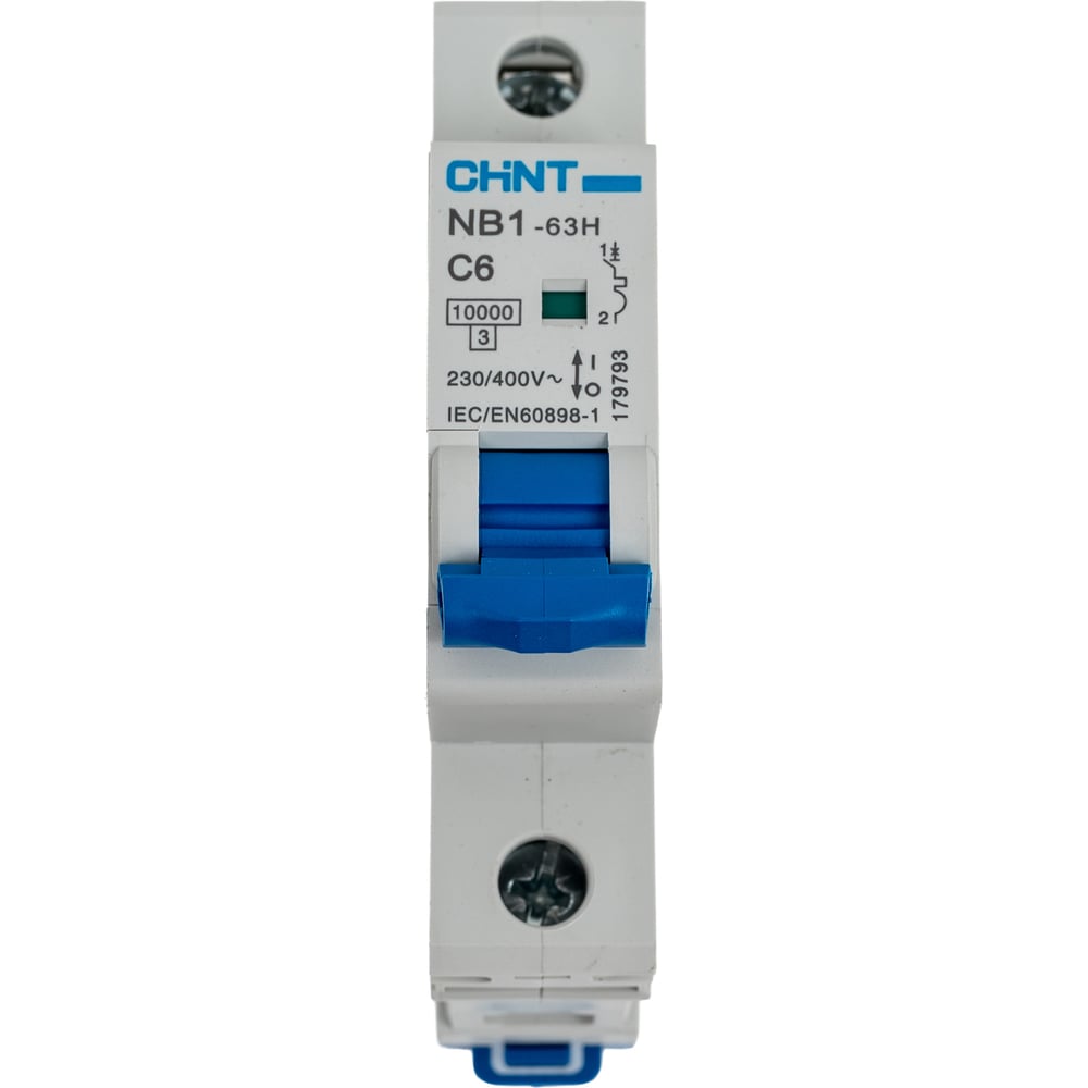 Изображение товара Автоматический выключатель CHINT модульный 1п C 6А 10кА NB1-63H (R)