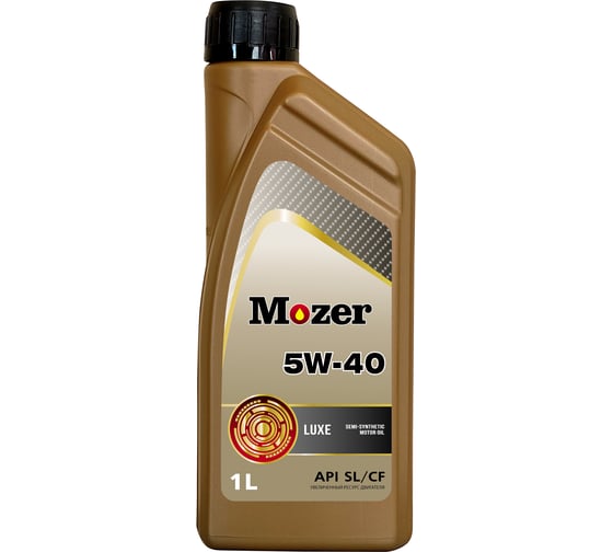 Изображение товара Моторное масло Mozer Luxe SAE 5w-40 API SL/CF, канистра 1 л 4635413