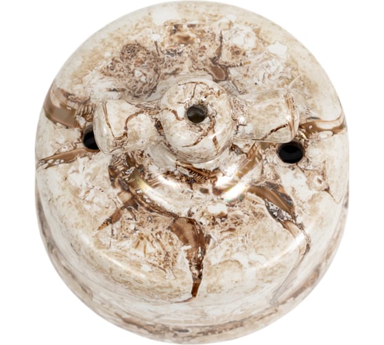 Изображение товара Проходной одноклавишный выключатель Retrika, керамический, ретро, цвет мрамор R-SW-16