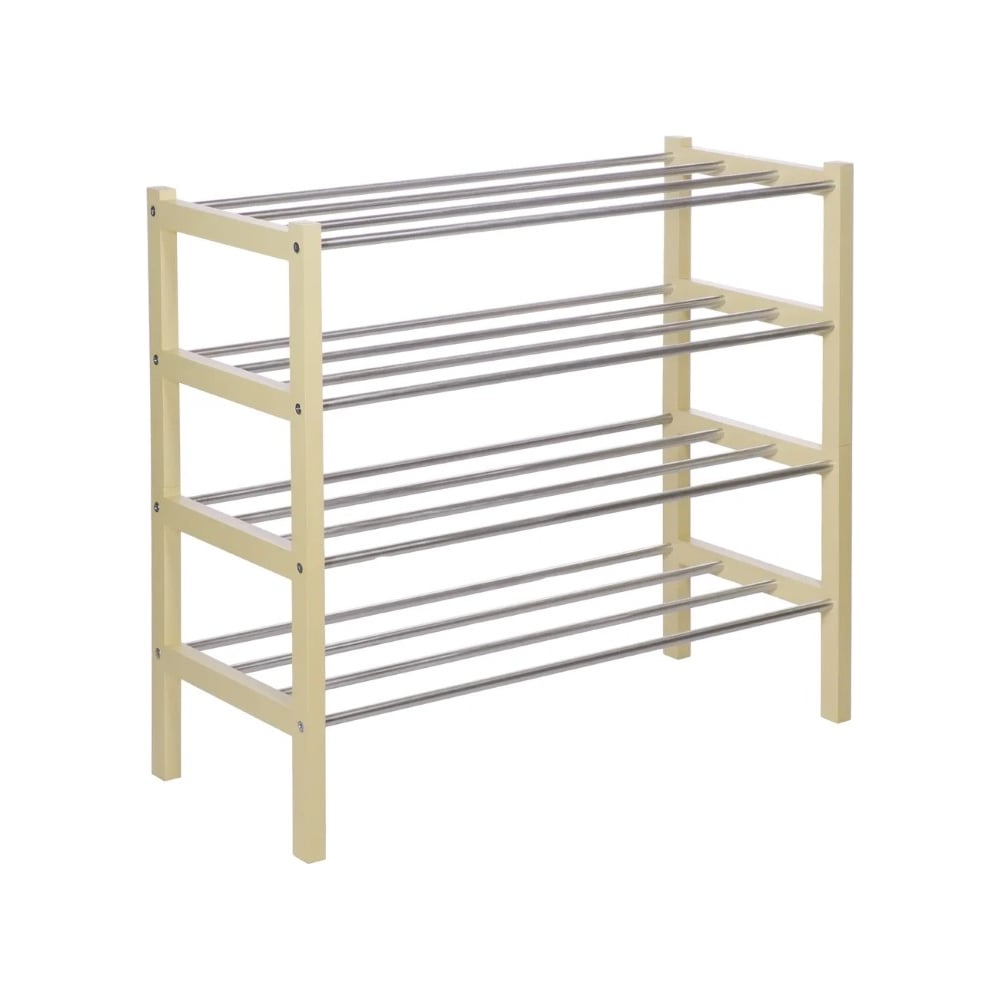 Изображение товара Комплект обувниц Мебелик Атлас слоновая кость 2 шт современная этажерка для обуви