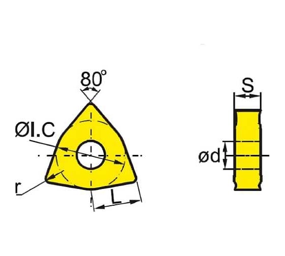 Изображение товара Пластина WNEG080408-nf YBG105, 10 шт ZCC-CT 00001217742