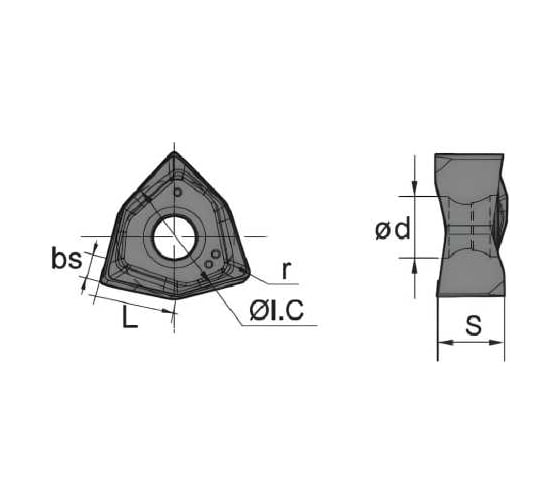 Изображение товара Пластина WNHU080608pnr-gm YBD252, 10 шт ZCC-CT 00001292357