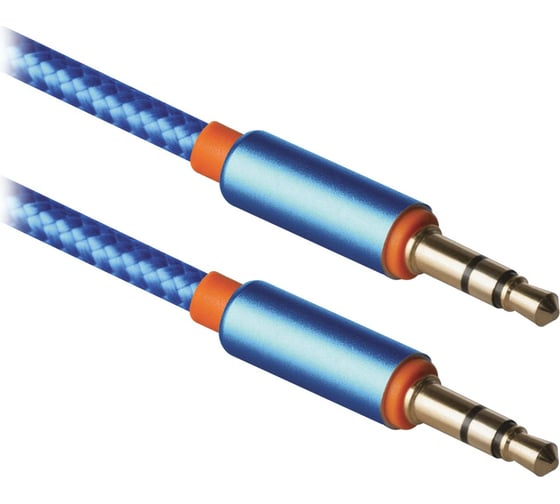 Изображение товара Аудио-кабель Defender JACK01-03 Синий JACK M-JACK M, 1,2м 87512