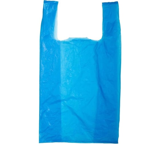 Изображение товара Пакет-майка ООО Комус пнд, 38+20x68 см, 25 мкм, цветной, 100 шт. 28374