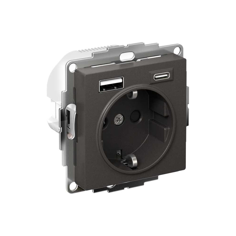 Изображение товара Механизм розетки 16А с USB A и C Systeme Electric Atlasdesign