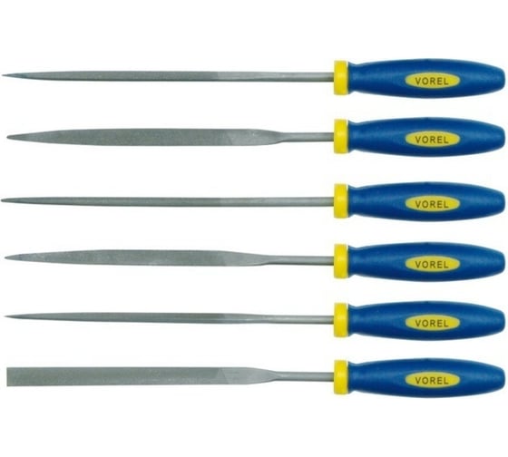 Изображение товара Набор надфилей VOREL 160мм-6шт. 25352