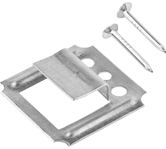 Изображение товара Кляймер для вагонки Левша 4 мм, с гвоздем, 100 шт. У6-3004.Ц