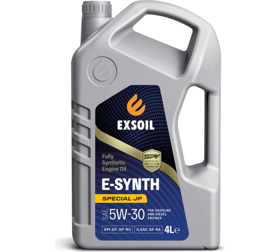Изображение товара Моторное масло EXSOIL E-SYNTH Special JP SAE 5W-30 4 л 8363-0040