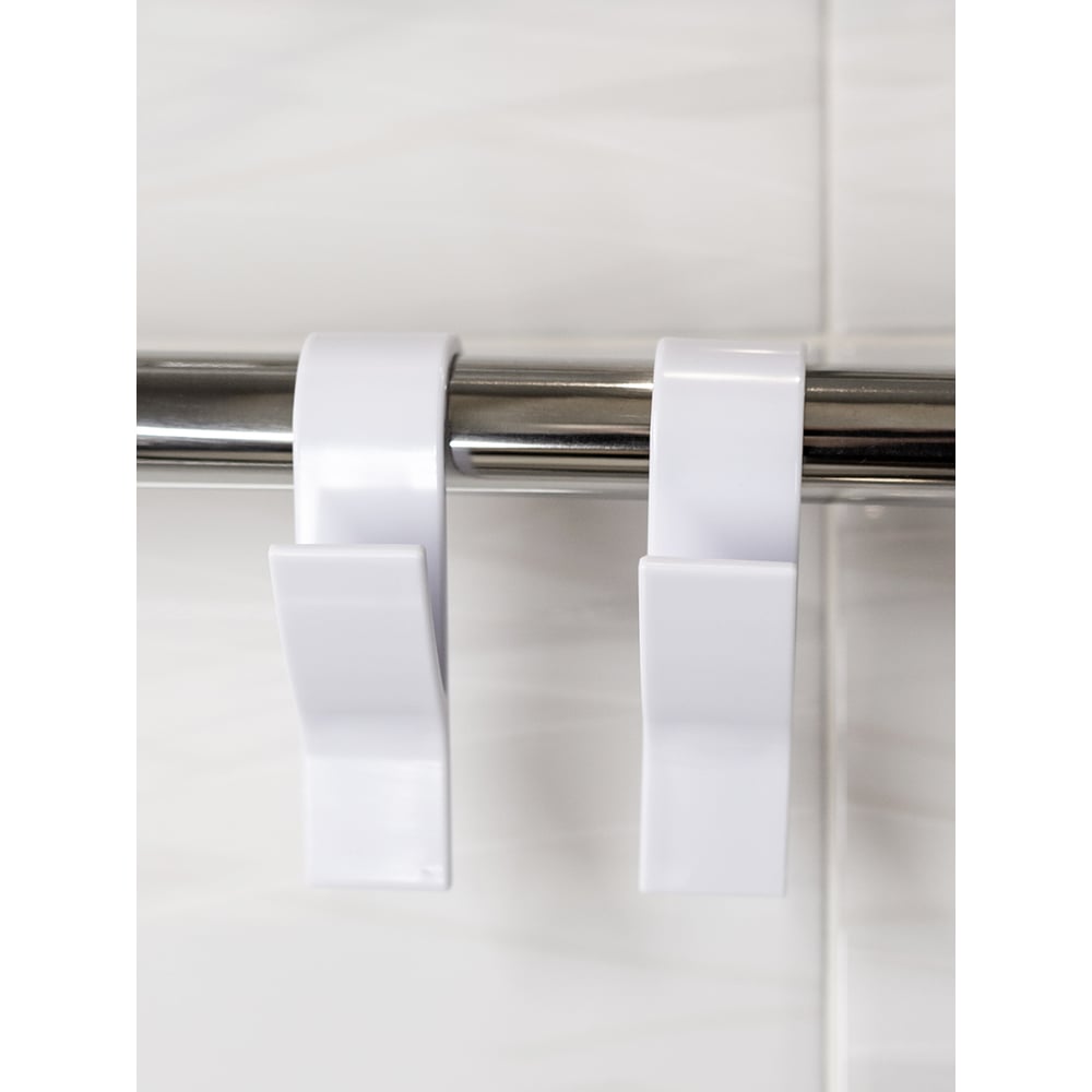 Изображение товара Комплект крючков Bath Plus пластик 2 шт белые КП002