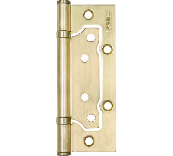 Изображение товара Универсальная петля без врезки PUNTO 200-2B 125x2,5 SB мат. золото 35515