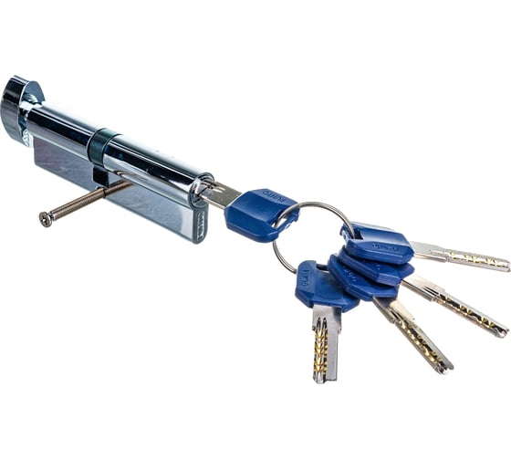 Изображение товара Цилиндровый механизм с вертушкой PUNTO Z402/100 mm 50+10+40 CP хром 5 кл. 36183