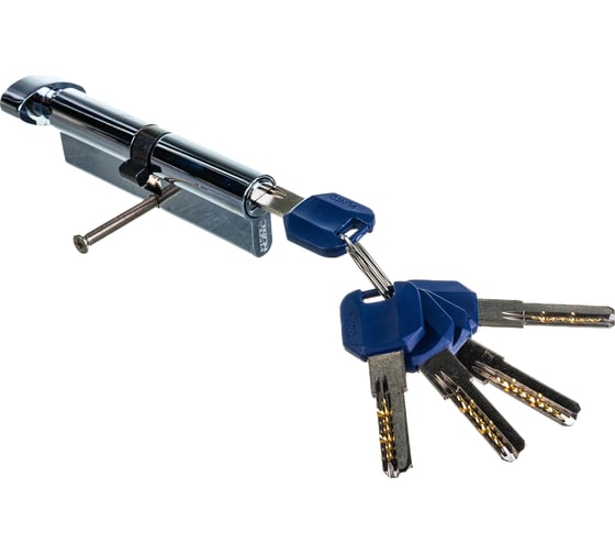 Изображение товара Цилиндровый механизм с вертушкой PUNTO Z402/100 mm 45+10+45 CP хром 5 кл. 35303