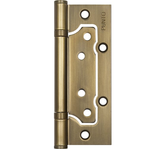 Изображение товара Универсальная петля без врезки PUNTO 200-2B 125x2,5 AB бронза 35499