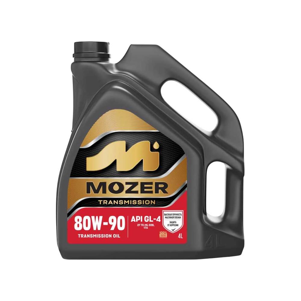 Изображение товара Трансмиссионное масло Mozer Transmission SAE 80w-90, API GL-4, канистра 4 л 4607724