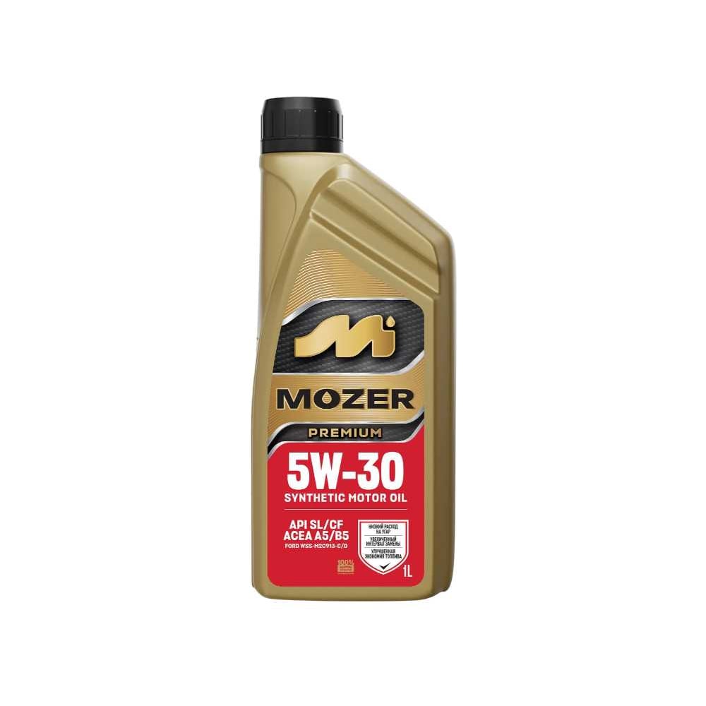 Изображение товара Моторное масло Mozer Premium SAE 5w-30 API SL/CF A5/B5 канистра 1 л Изображение товара Моторное масло Mozer Premium SAE 5w-30 API SL/CF A5/B5 канистра 1 л