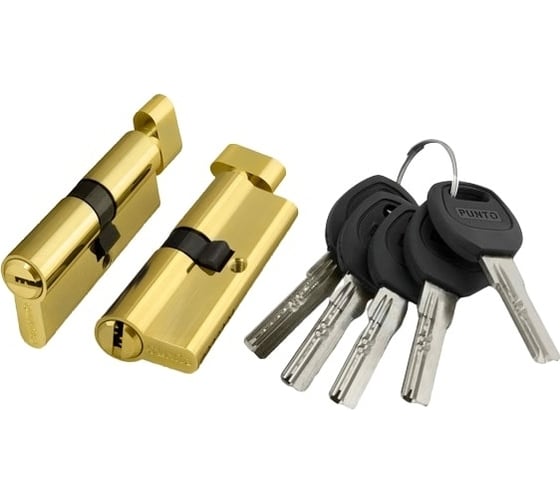 Изображение товара Цилиндровый механизм с вертушкой PUNTO A202/80 mm 35+10+35 PB латунь 5 кл. 31465