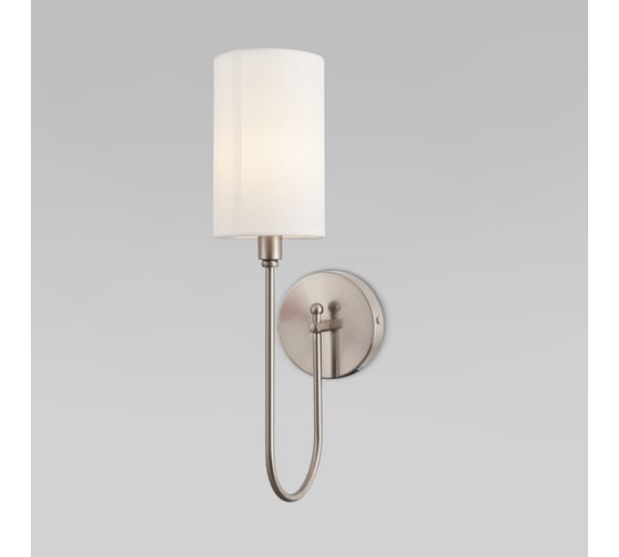 Изображение товара Настенный светильник Eurosvet с тканевым абажуром 60164/1 никель a065753