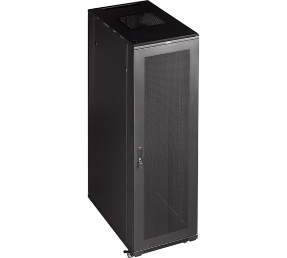 Изображение товара Шкаф TWT 19 Business 47U 600x800 черный, передняя дверь перфорированная CBB-47U-6x8-P1