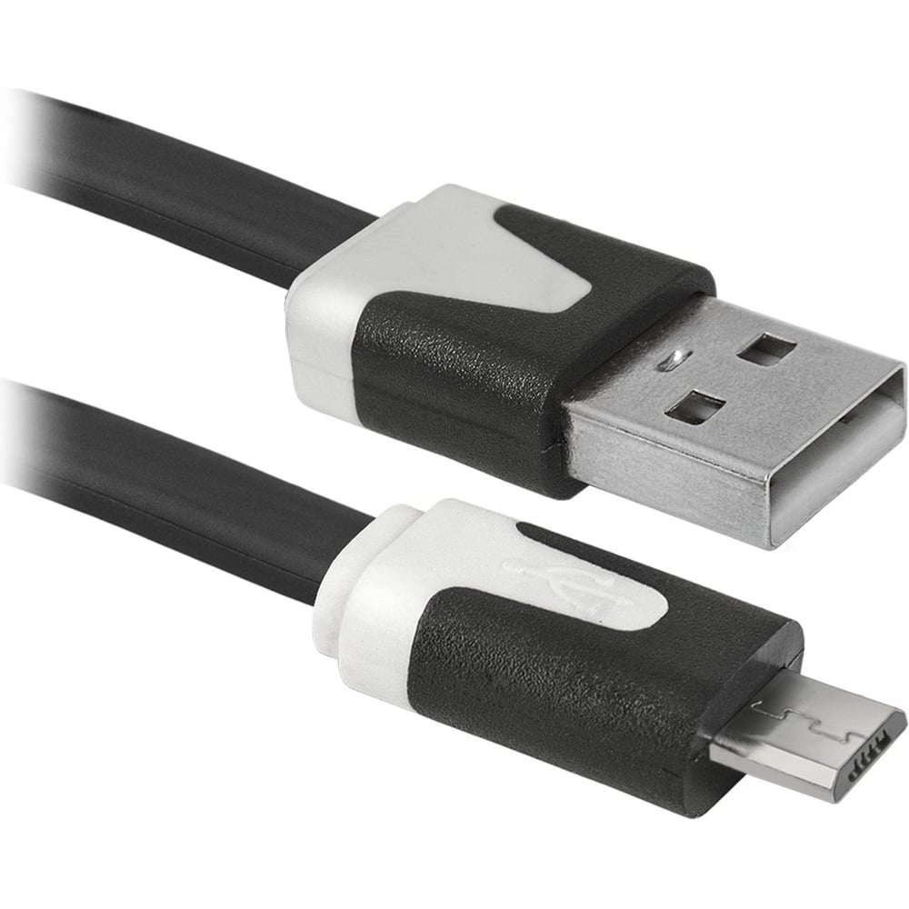 Usb кабель Defender кабель stellarway usb a micro usb 2 4а 1м нейлоновый белый