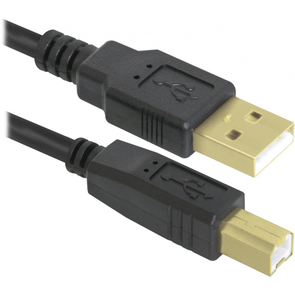 Usb кабель Defender cablexpert кабель usb 2 0 pro am bm 2м экран 2 феррит кольца прозрачный ccf usb2 ambm tr 2m