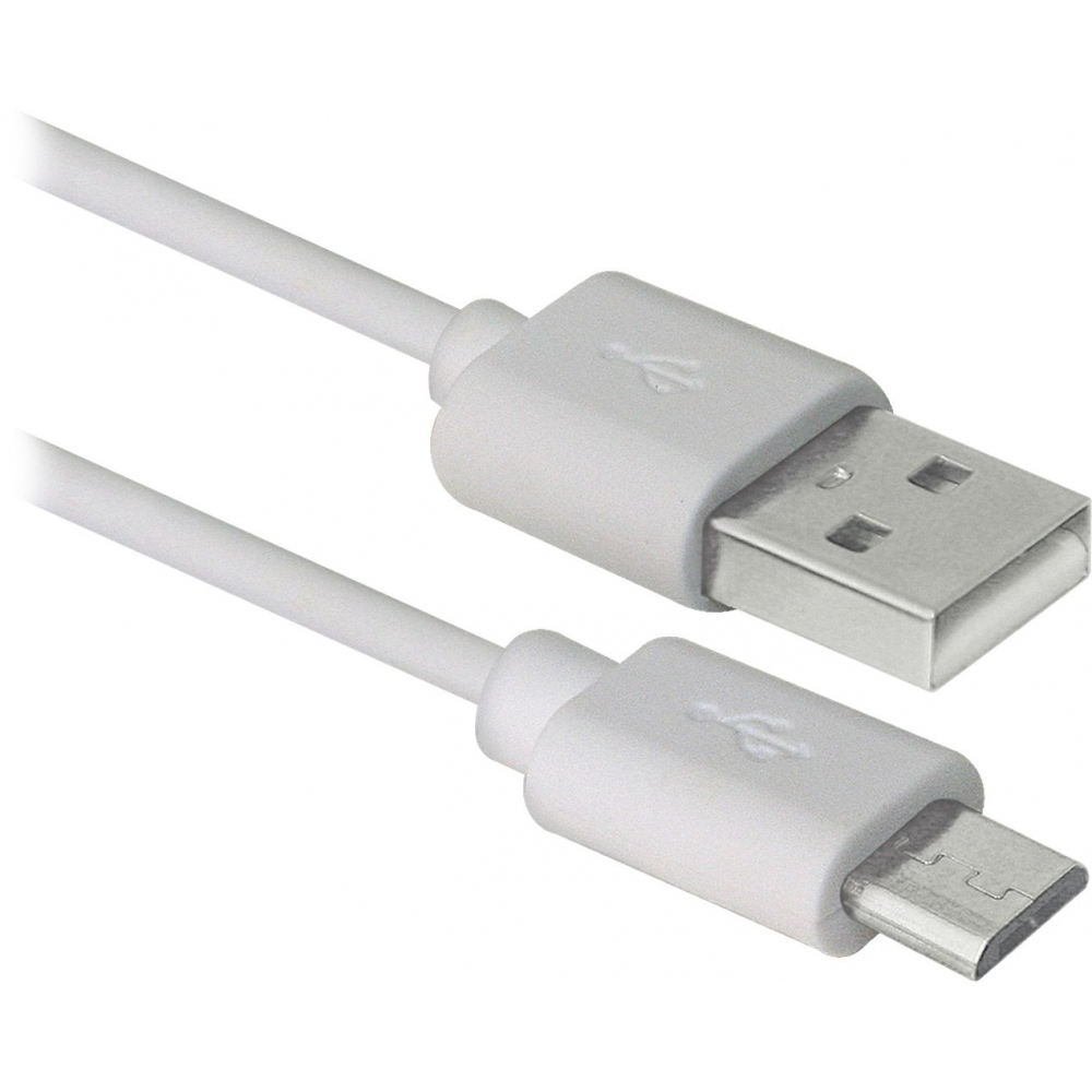 Usb кабель Defender дата кабель more choice k20m usb 2 1a для micro плоский usb нейлон 1м white