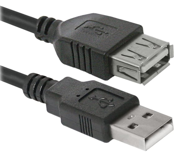Изображение товара USB кабель Defender USB02-06 USB2.0 AM-AF, 1.8м 87456
