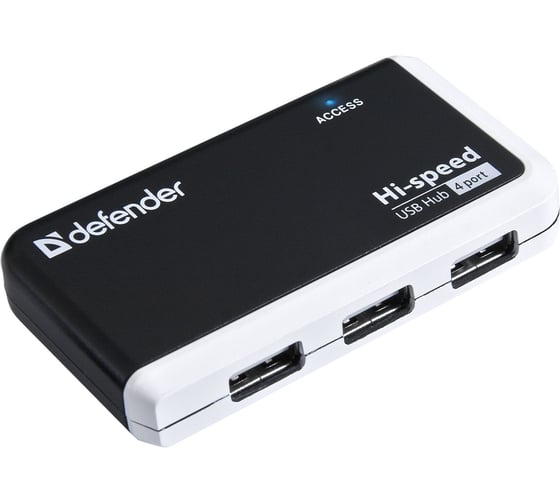 Изображение товара Универсальный USB разветвитель Defender Quadro Infix USB2.0, 4 порта 83504