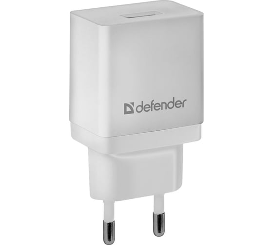 Изображение товара Сетевой адаптер Defender EPA-10 белый, 1хUSB, 5V/2.1А, пакет 83549
