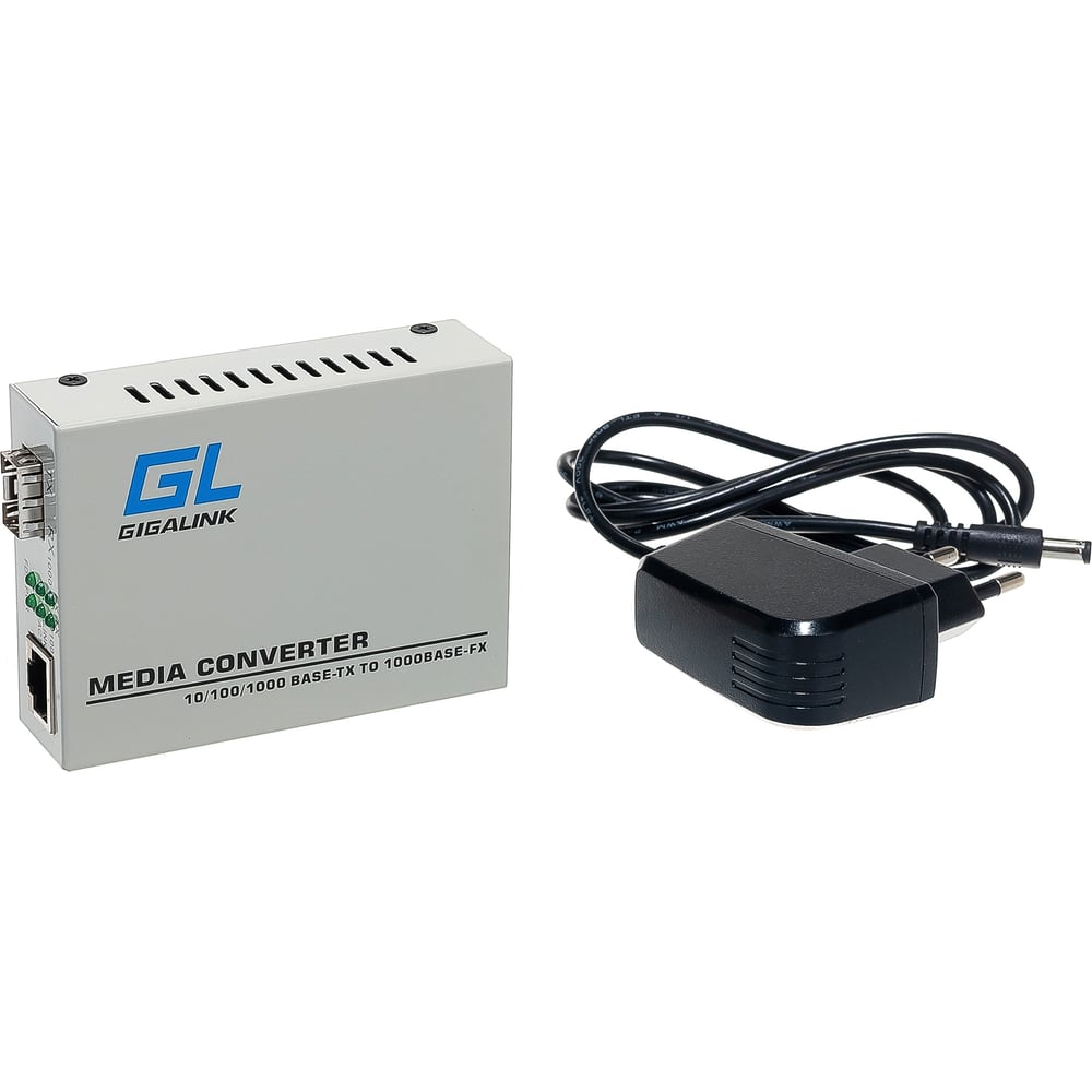Конвертер UTP-SFP Gigalink конвертер sr 2833p 3v dim arlight ip20 пластик 3 года