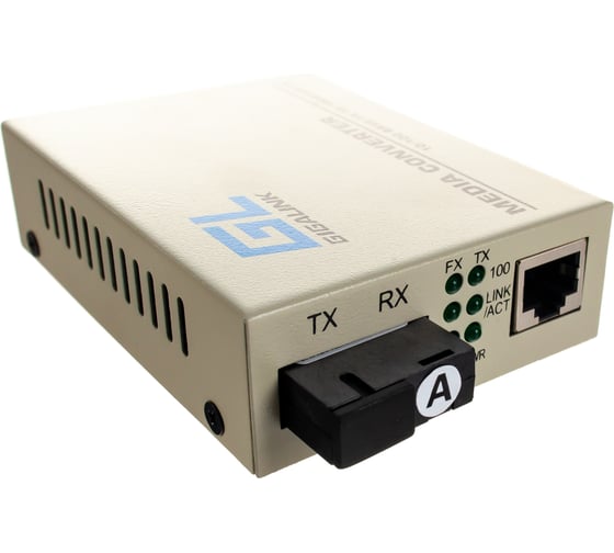Изображение товара Конвертер UTP GIGALINK 100Мбит/c, WDM, без LFP, SM, SC GL-MC-UTPF-SC1F-18SM-1310-N