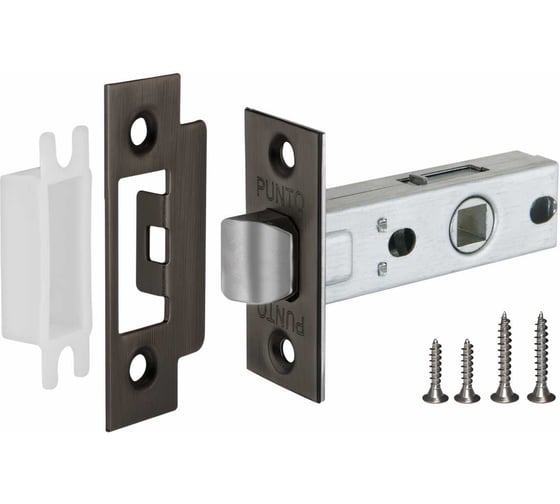 Изображение товара Врезная защелка PUNTO L45-8 GR графит 36935