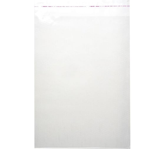 Изображение товара Пакет ООО Комус бопп, 250x350+40 мм, клапан со скотчем, 30 мкм, с перфорацией, 100 шт. 1440516